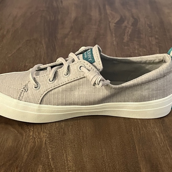 Grey Sperry Canvas Sneaker - Size 5 - Picture 5 of 5